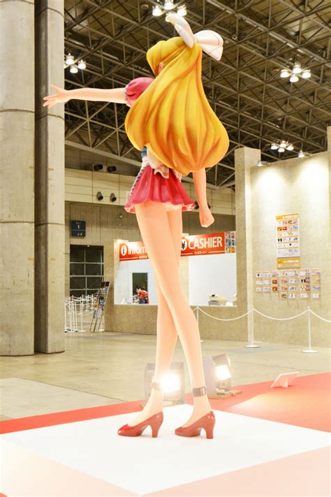 Murakami Takashi Miss Ko2 Highres 1girl Apron Bare Legs Blonde Hair From Behind High
