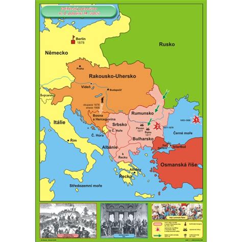 Balkánský Poloostrov Ve 2polovině 19stol Nástěnná