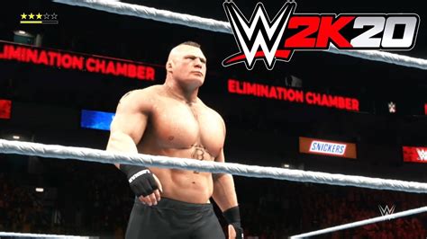 Wwe 2k20 Brock Lesnar Vs 人體噴泉 Triple H 誰會被終結呢 Youtube