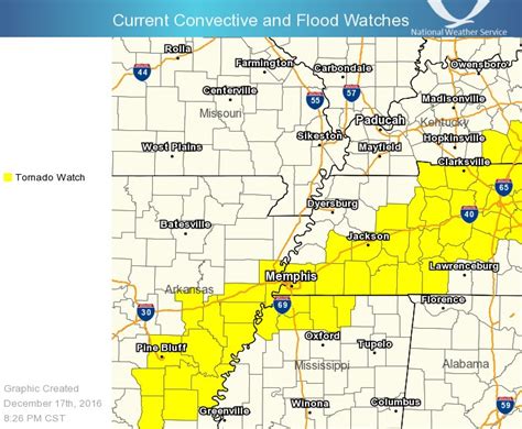 Nws Memphis On Twitter Portions Of The Tornado Watch Have Been