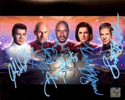 Signed Star Trek Captains 8x10 Photograph