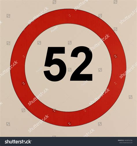 Illustration Of A Speed Limit Sign Royalty Free Stock Photo