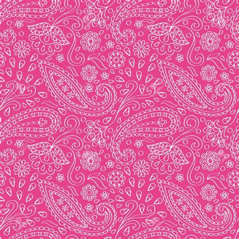 Pink Paisley Seamless Pattern Royalty Free Cliparts Vectors And Stock
