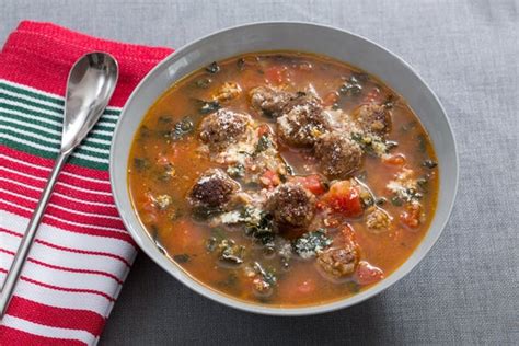 Recipe Italian Meatball Soup With Farro And Lacinato Kale Blue Apron