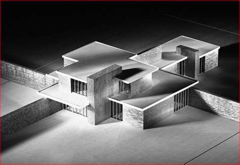 Mies Van Der Rohe Brick Country House 1923 Architecture Model