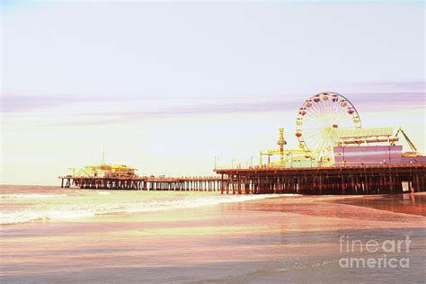 Santa Monica Pier Sunrise Digital Art By Christine Aka Stine