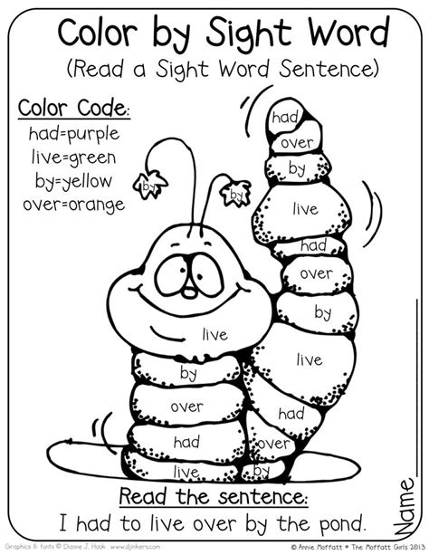 Color Word Coloring Sheets Coloring Pages
