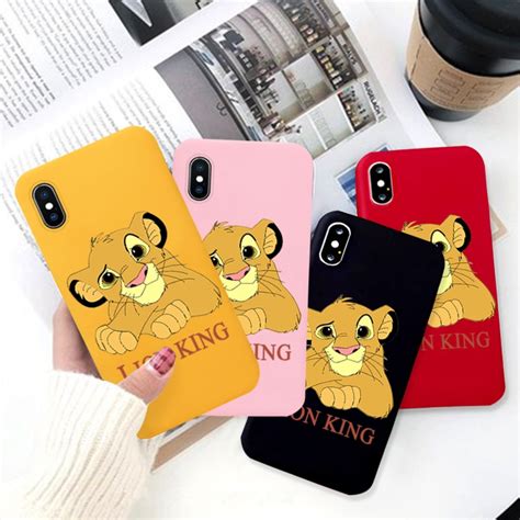 New Lion King 2019 Movie Colored Soft Silicone Phone Case For Iphone X