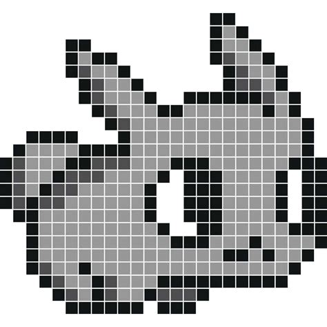 Vous allez voir, c'est facile et amusant ! Lapin curieux - Décoration Pixel Art Animaux, Stickers en ...