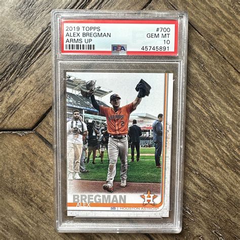 Psa Topps Alex Bregman Arms Up Variation Sp Ebay