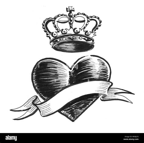 How To Draw A Heart With A Crown