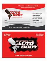 Photos of Auto Body Repair Business Cards