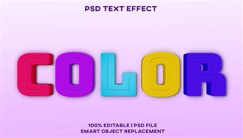 Premium Psd Color Text Effect Style Template