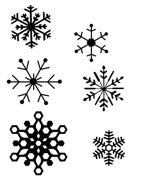 Simple Snowflake Clipart Best