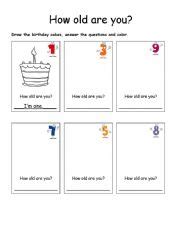 How Old Are You Worksheet ESL Worksheet By Ramon1238