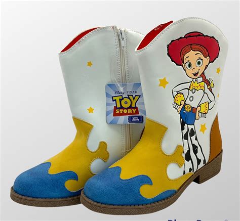 Disney Pixar Toy Story Girls Jessie Cowboy Light Up Boots Shoes Size 12