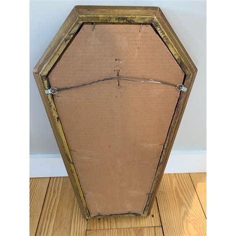Gothic Wood Coffin Shaped Mirror Chairish