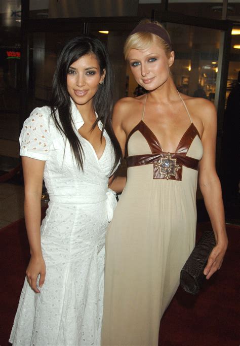 kim kardashian and paris hilton just reunited in matching outfits for tiktok glamour
