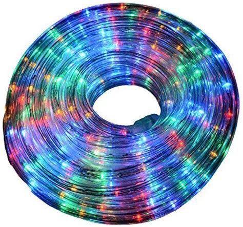 10m Multi Coloured Rope Light Uk Lighting