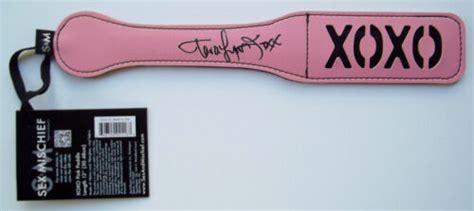 Tara Lynn Foxx Signed 12 Pink Bdsm Bondage Paddle Spanking Slap Flogger Photo Ebay