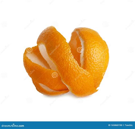 Orange Peel Spiral Twisted Isolated Stock Photo Image Of Vitamin