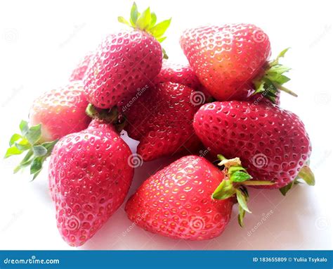 Fresh Ripe Strawberries Stock Image Image Of Close 183655809
