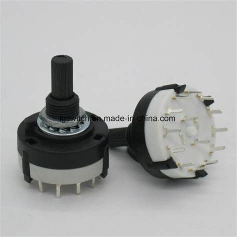 Lgswitch 3p4t 3 Pole 4 Position Single Wafer Band Selector Rotary