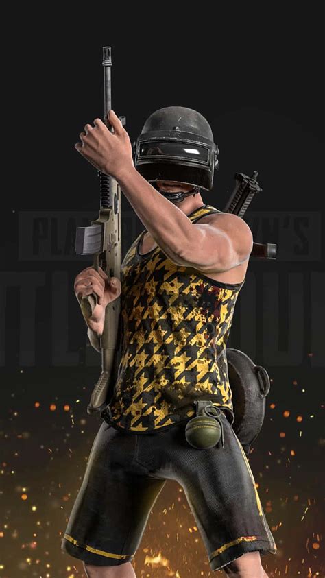 Download Male Character Holding Scar L Pubg Iphone Wallpaper