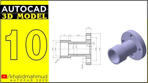Autocad 3d Exercises Tutorials Basics And Advance Parts Modeling
