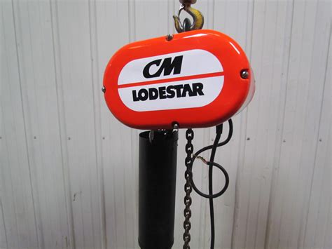 Cm Lodestar L Ton Electric Chain Hoist Lift Fpm V Ph Ebay