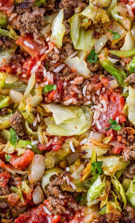 Cook 20 minutes longer or until rolls are heated through and a thermometer inserted in the filling reads 160°. Stuffed Cabbage Casserole made with cabbage, beef, onions ...