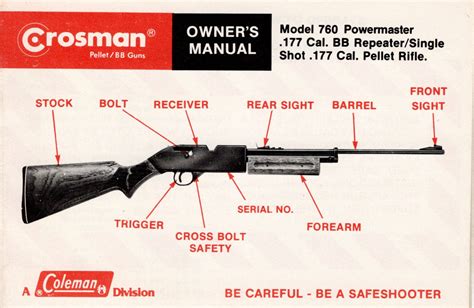 Crs760om Crosman 760 Owners Manual Crs760om 295 Jg Airguns Llc