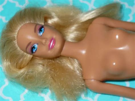 MATTEL BARBIE DOLL FASHIONISTAS BLONDE HAIR Nude Naked For OOAK Or