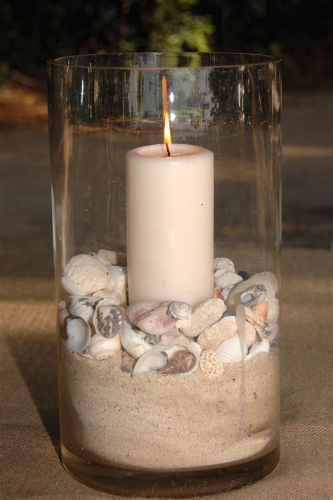 Candle Centerpieces For Your Beach Wedding Reception Viwedding