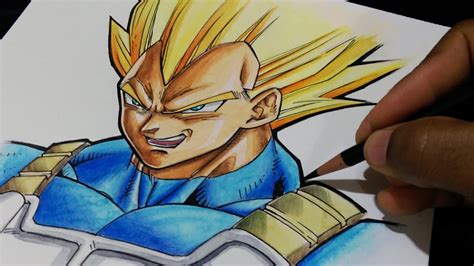 Drawing Vegeta Super Saiyan Dragon Ball Z Youtube