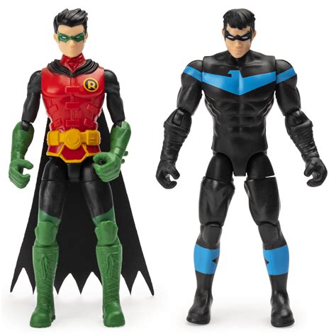 Batman 4 Inch Robin And Nightwing Action Figures With 6 Mystery