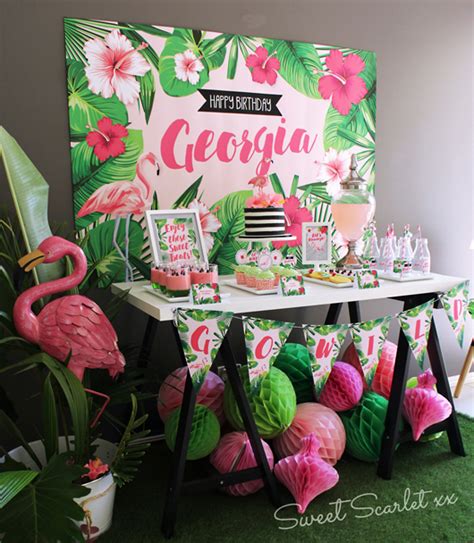 You can also consider preparing pretty paper animals for learning and decoration purposes to ensure that everyone who attends the party gets what the theme is all about. Festive Flamingo Birthday Party - Birthday Party Ideas ...