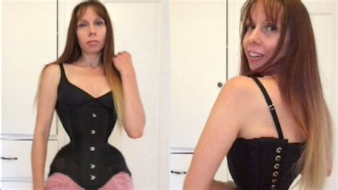 Mom Of With Inch Waist Says She Wears Her Corset Hours A Day