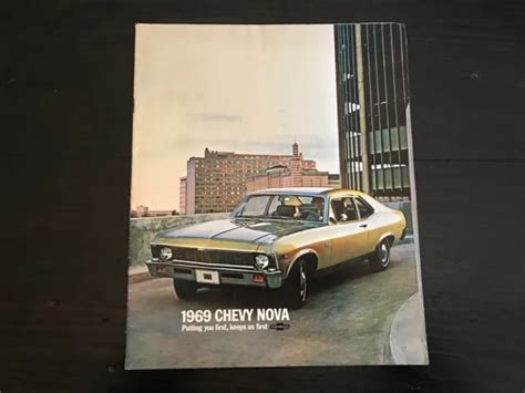 Vintage Original 1969 Chevy Nova Dealer Brochure 995 Picclick