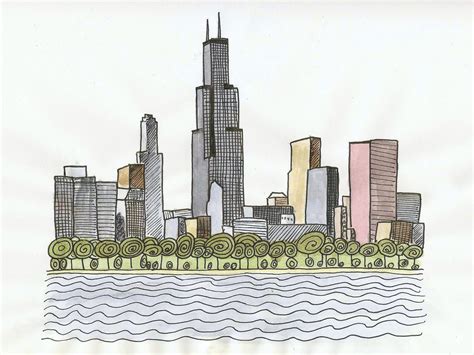 Chicago City Drawing At Getdrawings Free Download