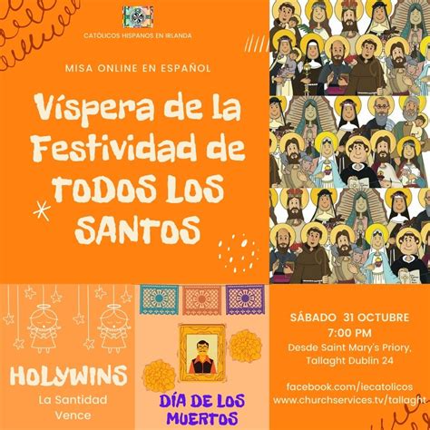 Víspera De La Festividad De Todos Los Santos Católicos Hispanos En