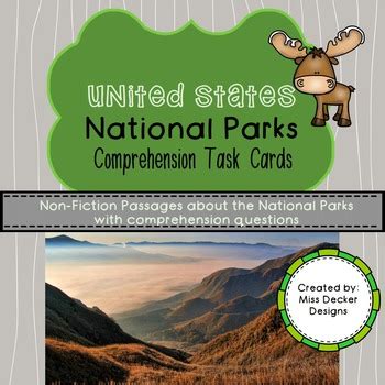 Zearn teacher answer keys include correct answers to student notes and exit tickets. National Park Non-Fiction Comprehension Task Cards by Miss ...