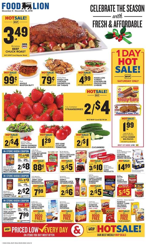 9.99 4lb cubed steak 4lb stew beef 2lb beef stir fry 3lb boneless ribeyes approx retail is over $91.00 while supplies last! Food Lion Weekly Ad Dec 4 - 10, 2019 - WeeklyAds2