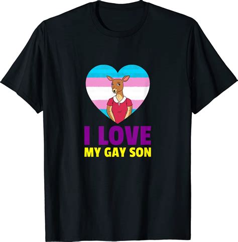 i love my gay son for moms mothers of lgbt queer sons t shirt clothing