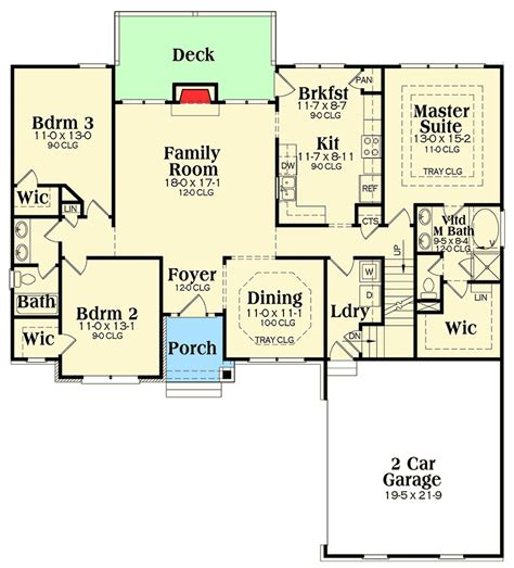Plan 75450gb 3 Bed Craftsman With Optional Bonus Room Ranch House