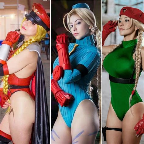 3 versions of cammy white from street fighter by fabibi world cosplay ig fabibiworldcosplay