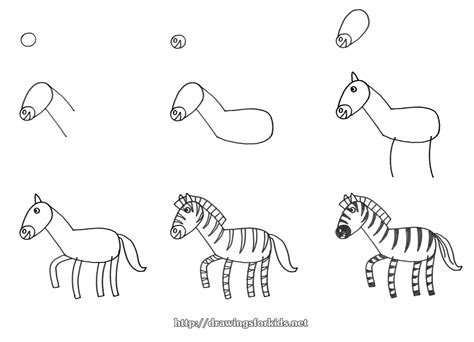 How To Draw A Zebra For Kids
