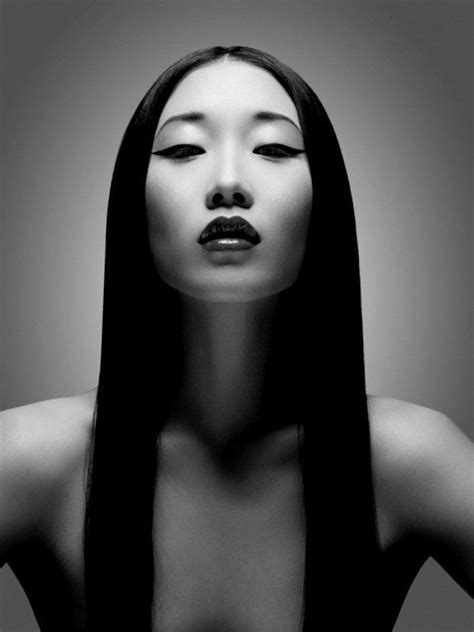 asian woman portrait white photography black and white portraits