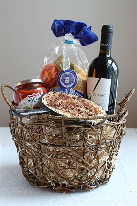 Italian Dinner Housewarming Basket Fab Fatale Housewarming Basket