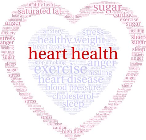 Heart Health Word Cloud Stock Vector Illustration Of Flow 99074866